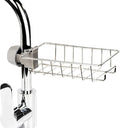 Rustproof Kitchen Sink Faucet Organizer Rack for Sponge & Soap